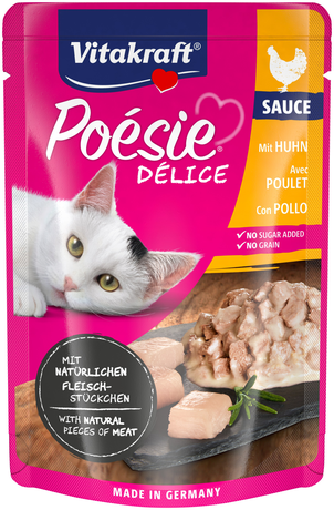 Вологий корм для котів Vitakraft Poésie Délice pouch курка в соусі, 85 г